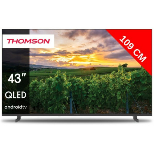 Thomson - TV QLED 4K 109 cm Android TV 43'' Qled - TV 40'' à 43'' 4k uhd