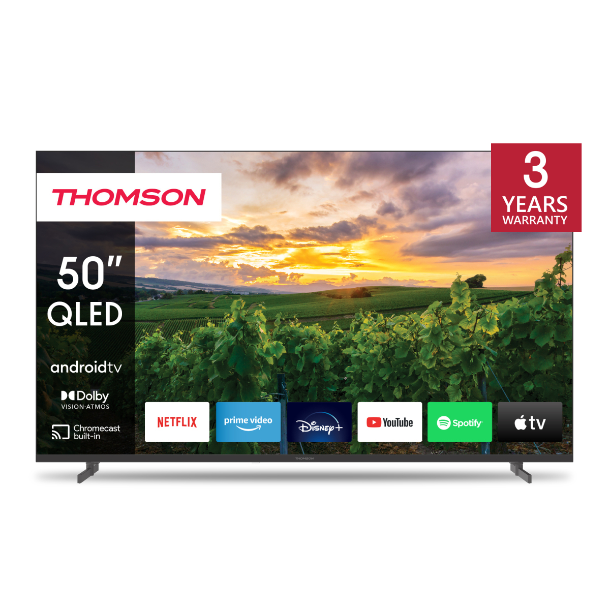 50? (126 cm) QLED 4K UHD Smart Android TV