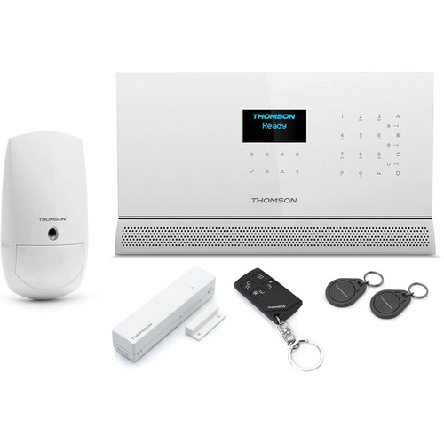 Thomson - Système d'alarme sans fil sécurité Maison multizones Transm GSM ou internet THOMSON 512740 - Alarme connectée
