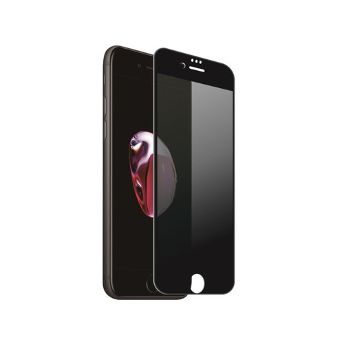 Tiger - Tiger Protège-écran pour Apple iPhone 8 Plus / 7 / 6S / 6 Confidentiel Antibactérien Noir transparent Tiger  - Protection écran smartphone