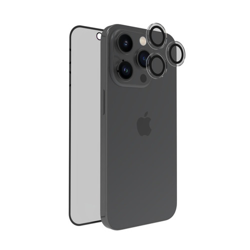 Tiger - Tiger Pack Protection d'écran et Protège-caméra pour Apple iPhone 15 Recyclés Noir transparent Tiger - Accessoire Smartphone