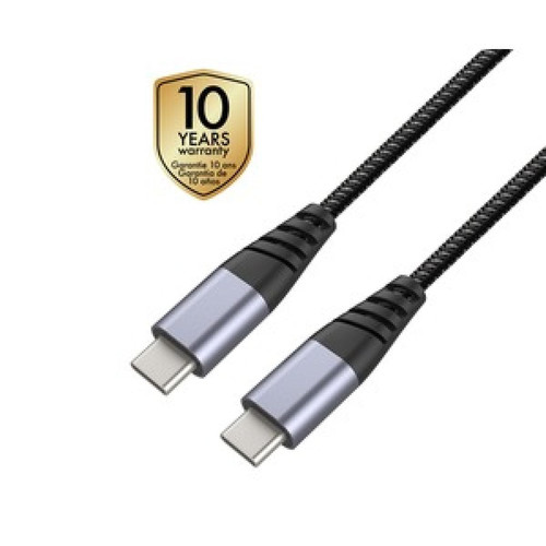 Tiger - Tiger Cable Ultra Resistant Type C/Type C 1,2M Gris - Tiger