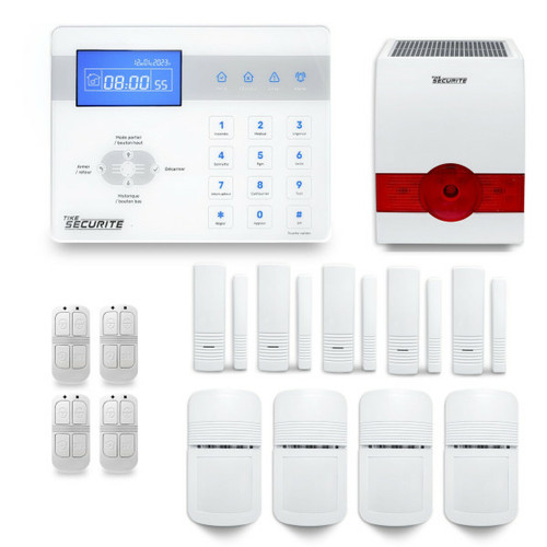 Tike Securite - Alarme maison sans fil ICE-Bi25 Compatible Box internet Tike Securite  - Alarme connectée