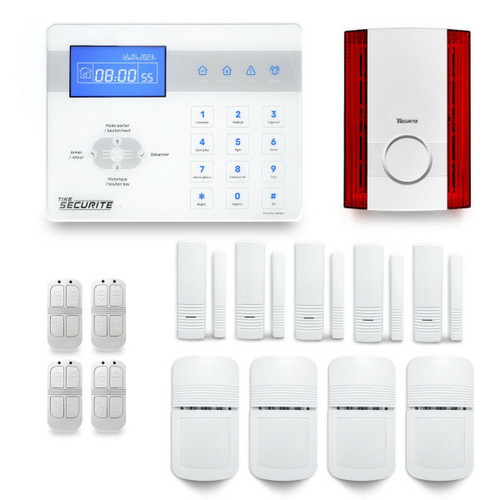 Tike Securite - Alarme maison sans fil ICE-Bi24 Compatible Box internet Tike Securite  - Alarme connectée
