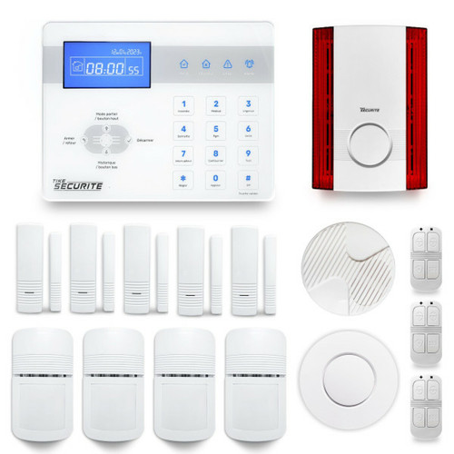 Tike Securite - Alarme maison sans fil ICE-Bi22 Compatible Box internet et GSM Tike Securite  - Alarme connectée