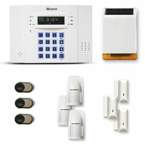 Alarme connectée Tike Securite Alarme maison sans fil DNB17 Compatible Box internet