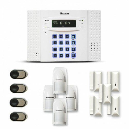 Tike Securite - Alarme maison sans fil DNB18 Compatible Box internet et GSM - Box internet
