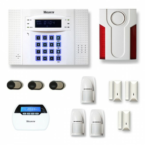 Alarme connectée Tike Securite Alarme maison sans fil DNB21 Compatible Box internet