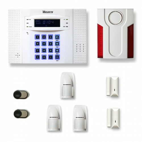 Tike Securite - Alarme maison sans fil DNB27 Compatible Box internet - Alarme connectée