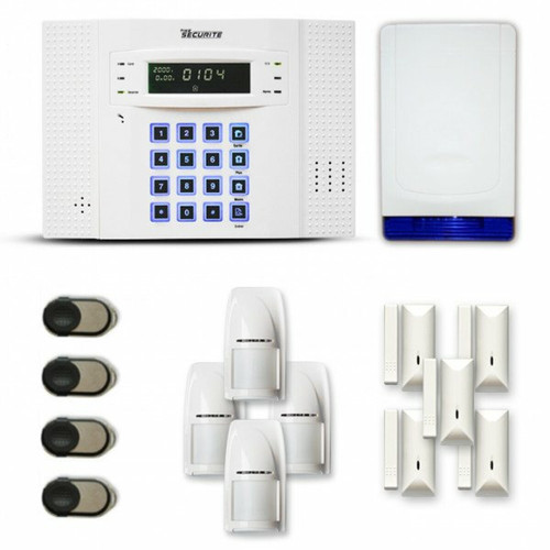Tike Securite - Alarme maison sans fil DNB34 Compatible Box internet et GSM - Box internet