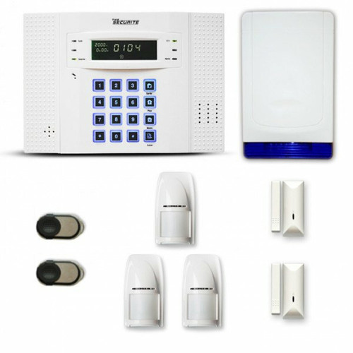Tike Securite - Alarme maison sans fil DNB35 Compatible Box internet et GSM - Box internet