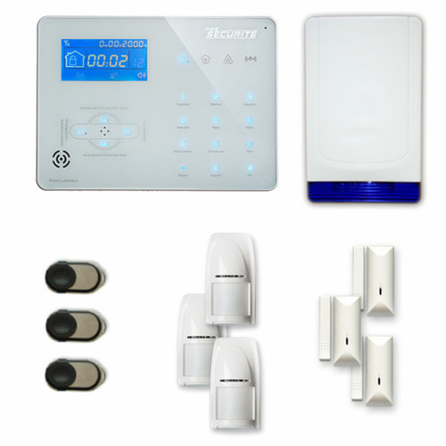 Tike Securite - Alarme maison sans fil ICE-B16 Compatible Box internet et GSM - Box internet