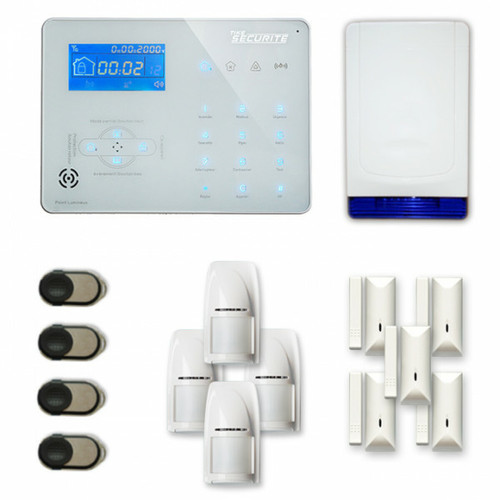 Tike Securite - Alarme maison sans fil ICE-B34 Compatible Box internet et GSM - Box internet