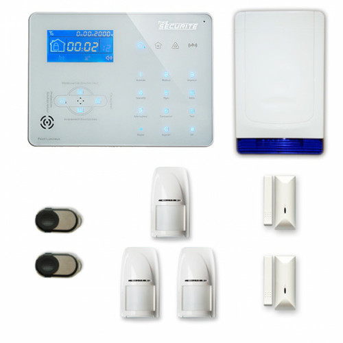 Tike Securite - Alarme maison sans fil ICE-B35 Compatible Box internet et GSM - Alarme connectée