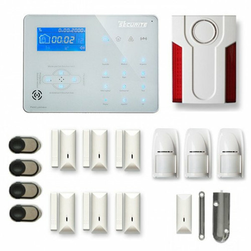 Tike Securite - Alarme maison sans fil ICE-B37 Compatible Box internet et GSM - Box internet