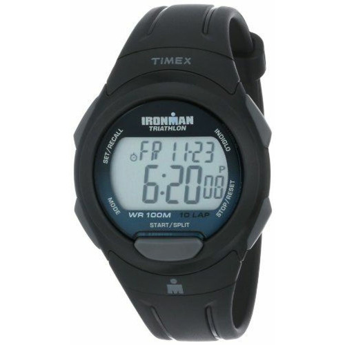 Timex - Timex - T5K608SU - IRONMAN Running - Montre Sport Homme - Quartz Digital - Cadran Noir - Bracelet Résine Noir Timex  - ASD