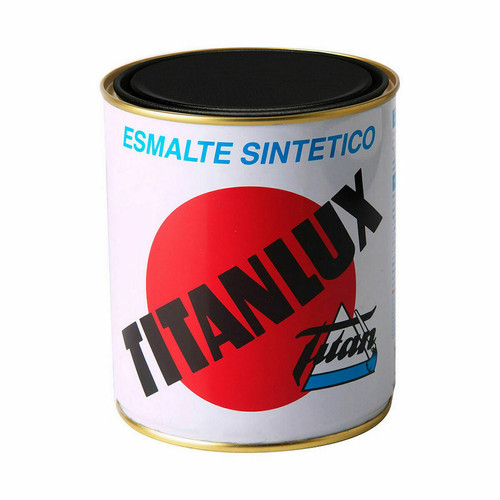 Titan - Vernis synthétique Titan 001056738 Noir Brillant 375 ml Titan  - Peinture intérieure & extérieure