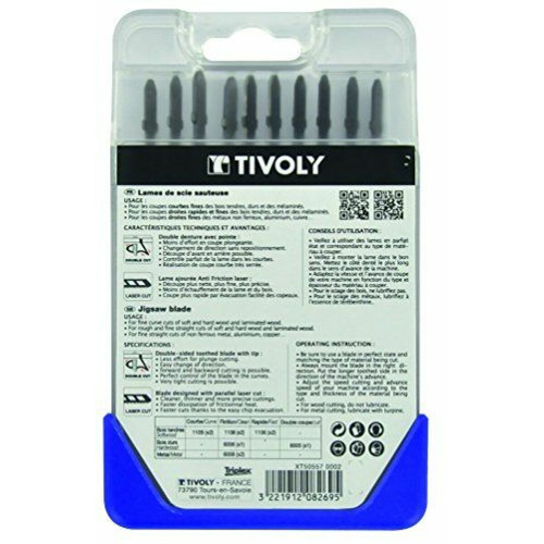Tivoly - Tivoly XT505570002 Lames de scie sauteuse, Gris, Set de 10 Pièces Tivoly  - Accessoires sciage, tronçonnage