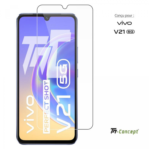 Tm Concept - Verre trempé - Vivo V21 - TM Concept® - Protection écran smartphone