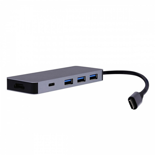 TNB Souris sans fil 3 en 1 Iclick - Bluetooth et dongle USB -A/USB-C - Bleu
