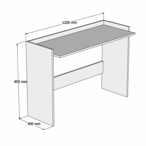 Bureaux Bureau design simple L.120 cm - Blanc