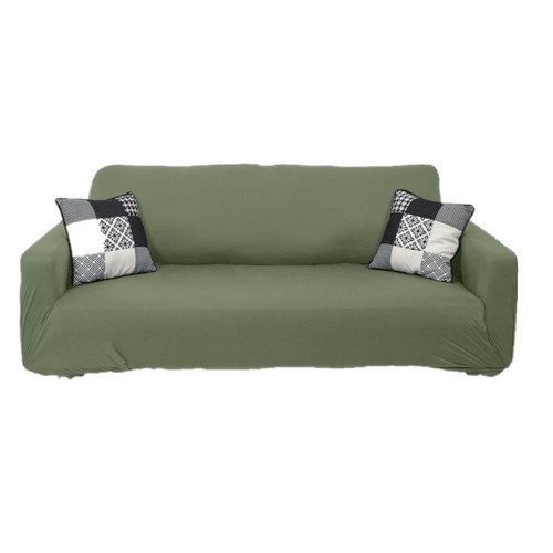 Toilinux - Housse extensible pour canapé 2 places - Vert d'eau Toilinux  - Housse chaise extensible