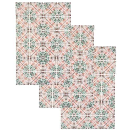 Toilinux - Lot de 3 x 2 stickers Mosaic 20 x 30 cm - Rose et vert Toilinux  - Marchand Toilinux