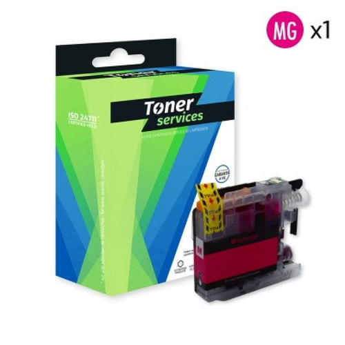 Toner Services - Compatible Brother LC123 Cartouche Magenta LC123M (Cupcake) Toner Services  - Cartouche d'encre