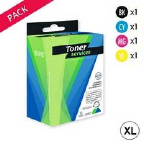 Toner Services - Compatible Brother LC225/LC229XLVALBP Pack 4 Cartouches Noir/couleurs Toner Services  - Cartouche d'encre