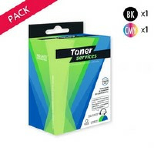 Toner Services - Compatible Canon PG560/CL561 Pack 2 cartouches d'encre noire et couleurs Toner Services  - Cartouche d'encre