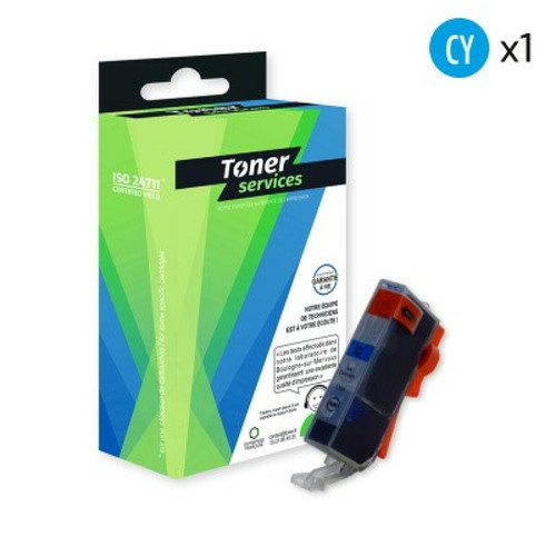 Toner Services - Compatible Canon CLI526 Cartouche Cyan 4541B001 (C526C) Toner Services  - Cartouche, Toner et Papier