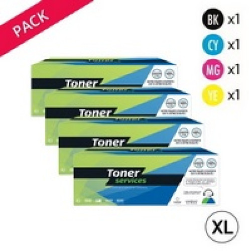 Toner Services - Compatible Xerox 6500 Pack de 4 toners Noir, cyan, magenta et jaune XL Toner Services  - Cartouche, Toner et Papier