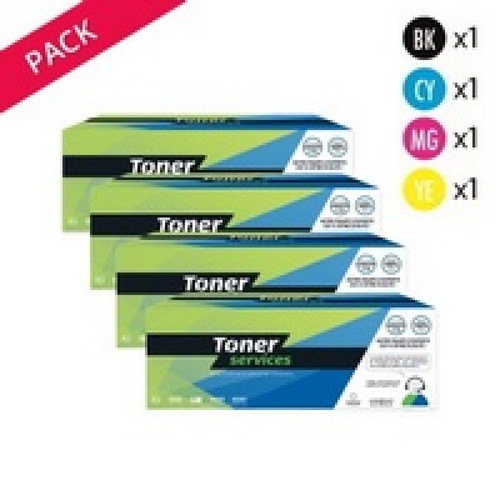 Toner Services - Compatible Ricoh MPC2051 Pack 4 Toners Noir, cyan, magenta et jaune Toner Services  - Cartouche, Toner et Papier