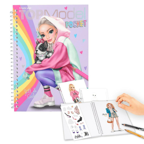 Top Model - TOPModel Album à colorier de poche Top Model  - Image autocollante