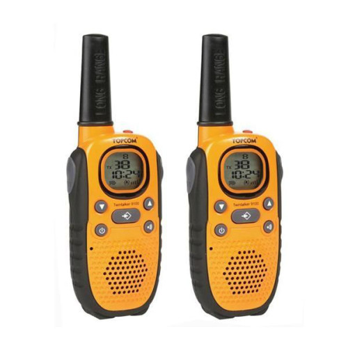 Topcom - Topcom PMR Twintalker 9100 Talkie walkie 8 canaux Portée max. 9 km Ecran LCD - Talkie Walkie Pack reprise