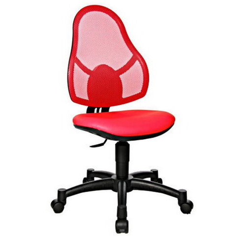 Sièges et fauteuils de bureau Topstar Siège de bureau enfant / Siège pivotant OPEN ART JUNIOR, tissu maille rouge