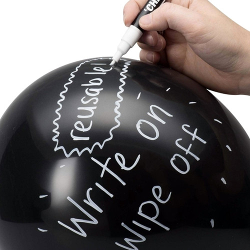 Totalcadeau - 20 Ballons ardoise noir avec stylo craie et 20 bâtonnets Totalcadeau - Bonnes affaires Jeux & Jouets