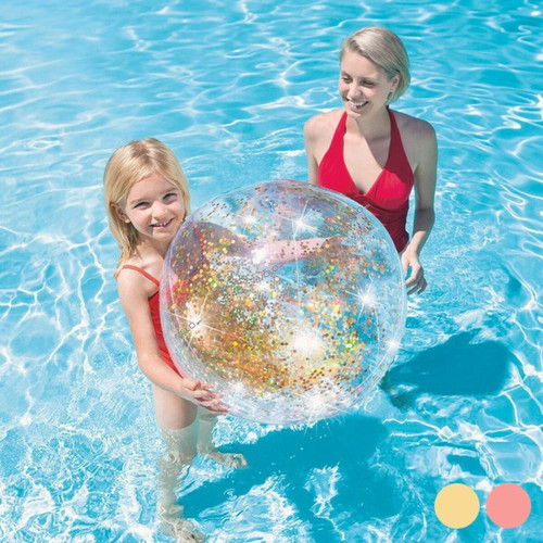 Totalcadeau - Ballon gonflable avec paillettes (51 cm) piscine et mer pas cher Totalcadeau  - Jeux de piscine Totalcadeau