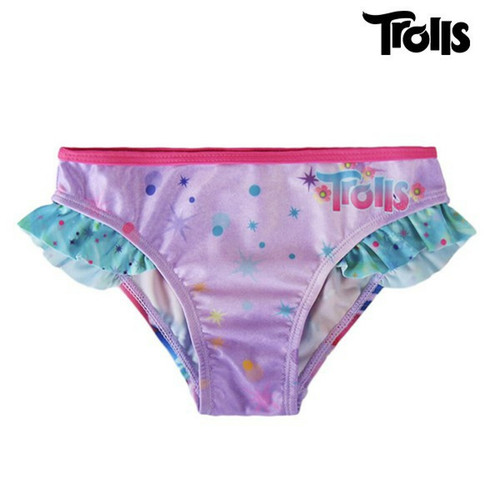 Totalcadeau - Bas de Bikini pour Filles Les Trolls - Maillot de bain pour enfant piscine et mer Taille - 7 ans pas cher Totalcadeau - Rangement Multicolore