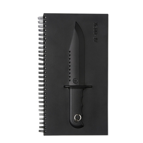 Totalcadeau - Bloc-notes luxe carnet avec un couteau en relief Totalcadeau  - Marchand Aide cadeaux
