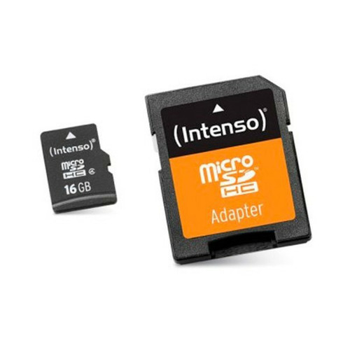 Carte Micro SD INTENSO 16 Go classe 10 + adaptateur