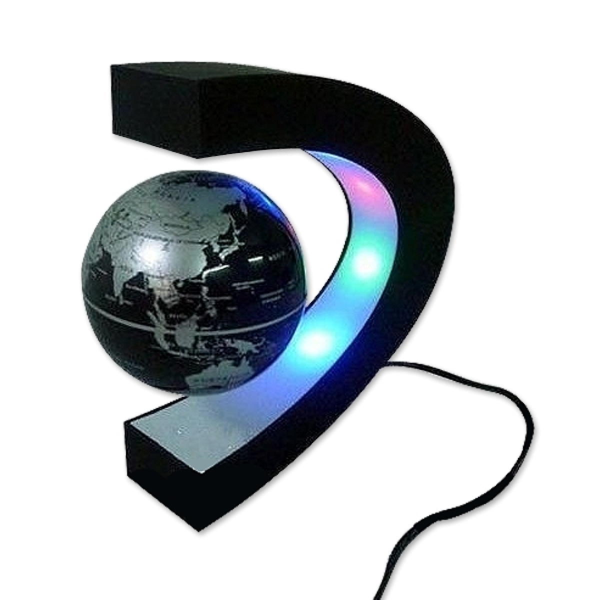 Globe terrestre LED levitation magique lumineux flottant magnétique -  Totalcadeau