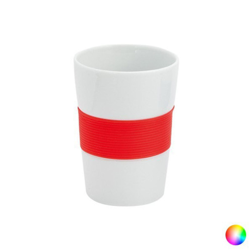 Totalcadeau - Tasse en céramique avec bande anti-brûlures - Mug café design Couleur - Bleu - Totalcadeau