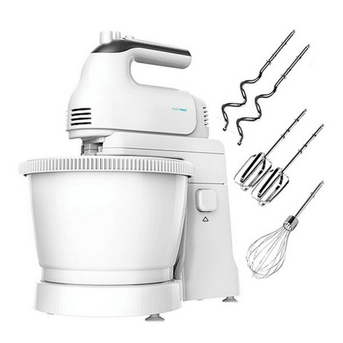 Totalcadeau - Mixeur/mélangeur de pâte à 5 vitesses 500W 3,5 L Blanc pas cher Totalcadeau  - Mixeur soupe Mixeur, batteur
