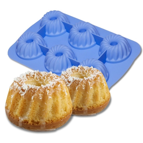 Totalcadeau - Moule à muffins en silicone 6 cannelés Totalcadeau  - Totalcadeau