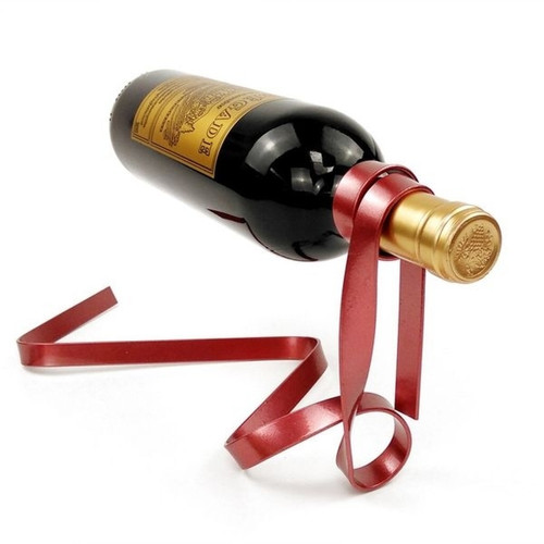 Totalcadeau - Porte-bouteille magique en forme de ruban rouge Totalcadeau  - Marchand Aide cadeaux