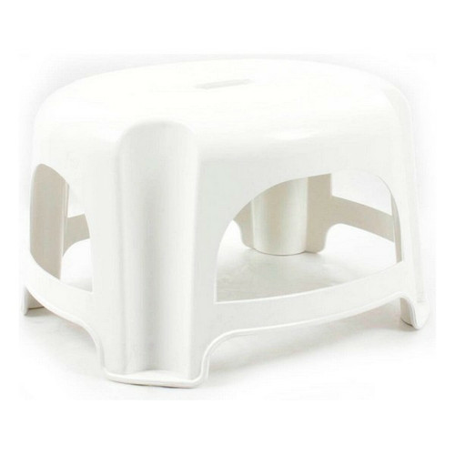 Totalcadeau - Tabouret fait en plastique blanc (29 X 25 x 18,5 cm) pas cher Totalcadeau  - Consommables pour outillage motorisé Totalcadeau
