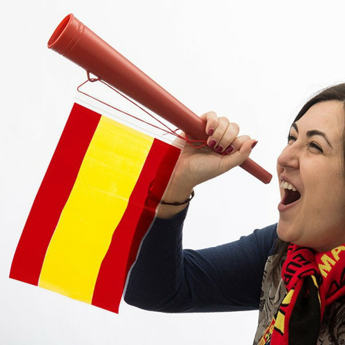 Totalcadeau - Trompette à drapeau espagnol - Supporter pas cher Totalcadeau  - Totalcadeau