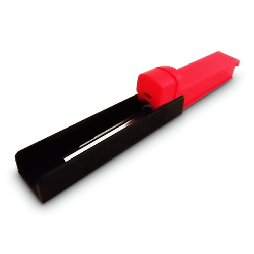 Totalcadeau Tubeuse rouleuse en plastique rouge noir