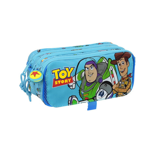 Toy Story - Trousse Fourre-Tout Triple Toy Story Ready to play Bleu clair (21,5 x 10 x 8 cm) Toy Story  - Bonnes affaires Accessoires Bureau